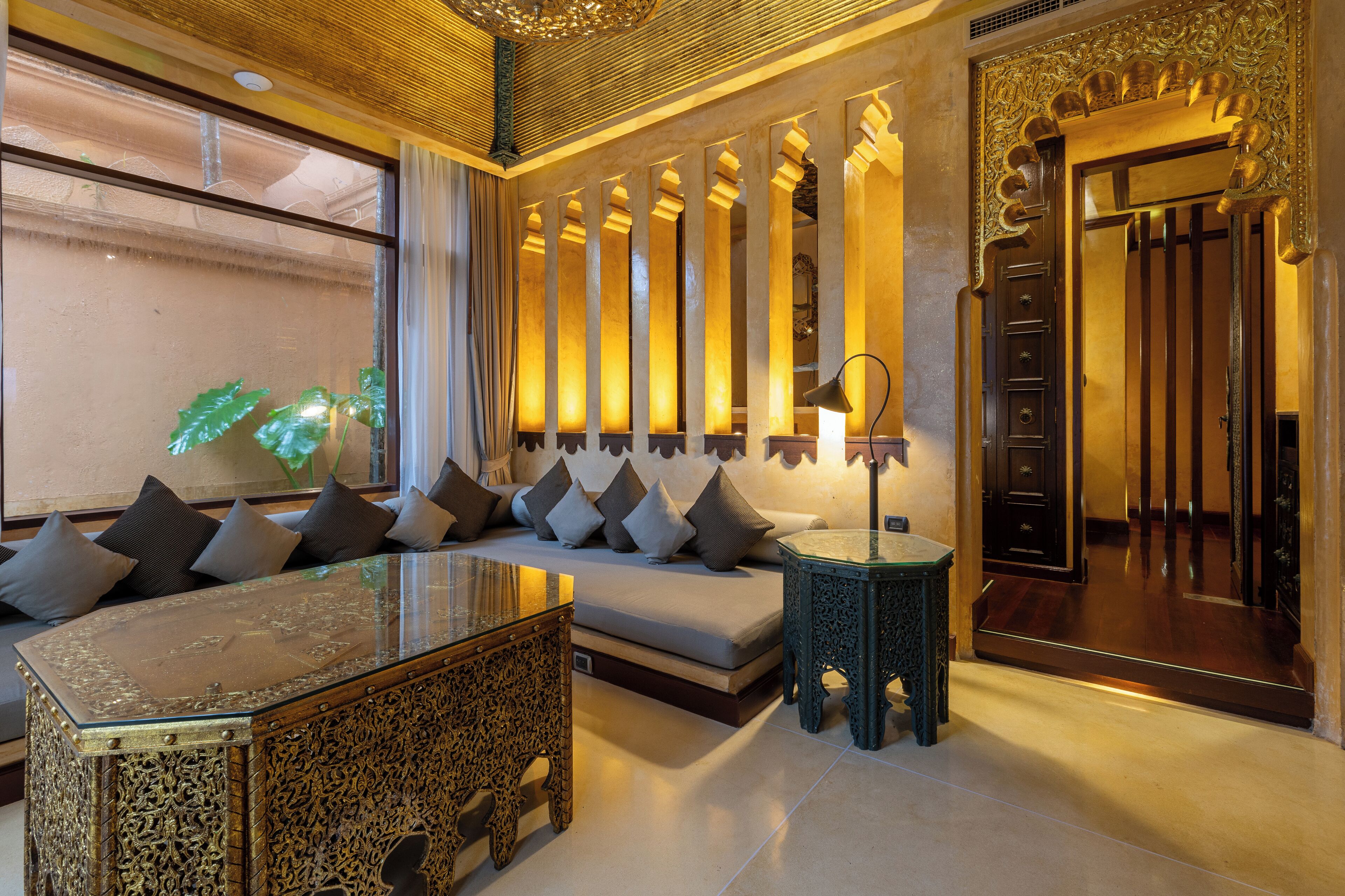 room, pool access (baray villa) | living area