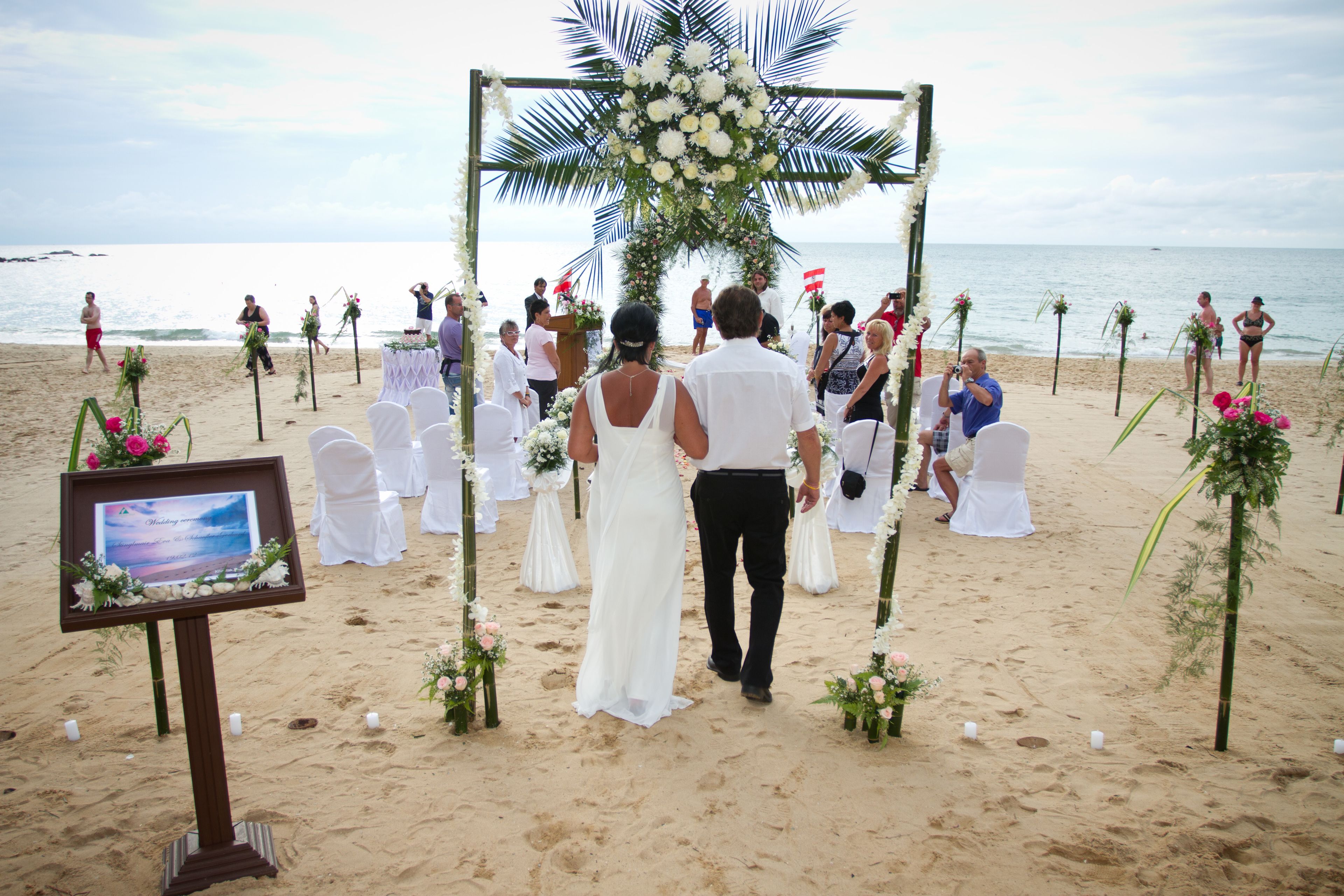 Área de bodas al aire libre