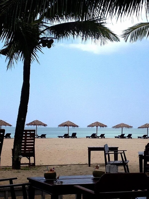 Private beach