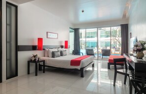 Deluxe Room, Pool Access | Minibar, in-room safe, desk, blackout drapes - The Old Phuket - Karon Beach Resort (Karon)