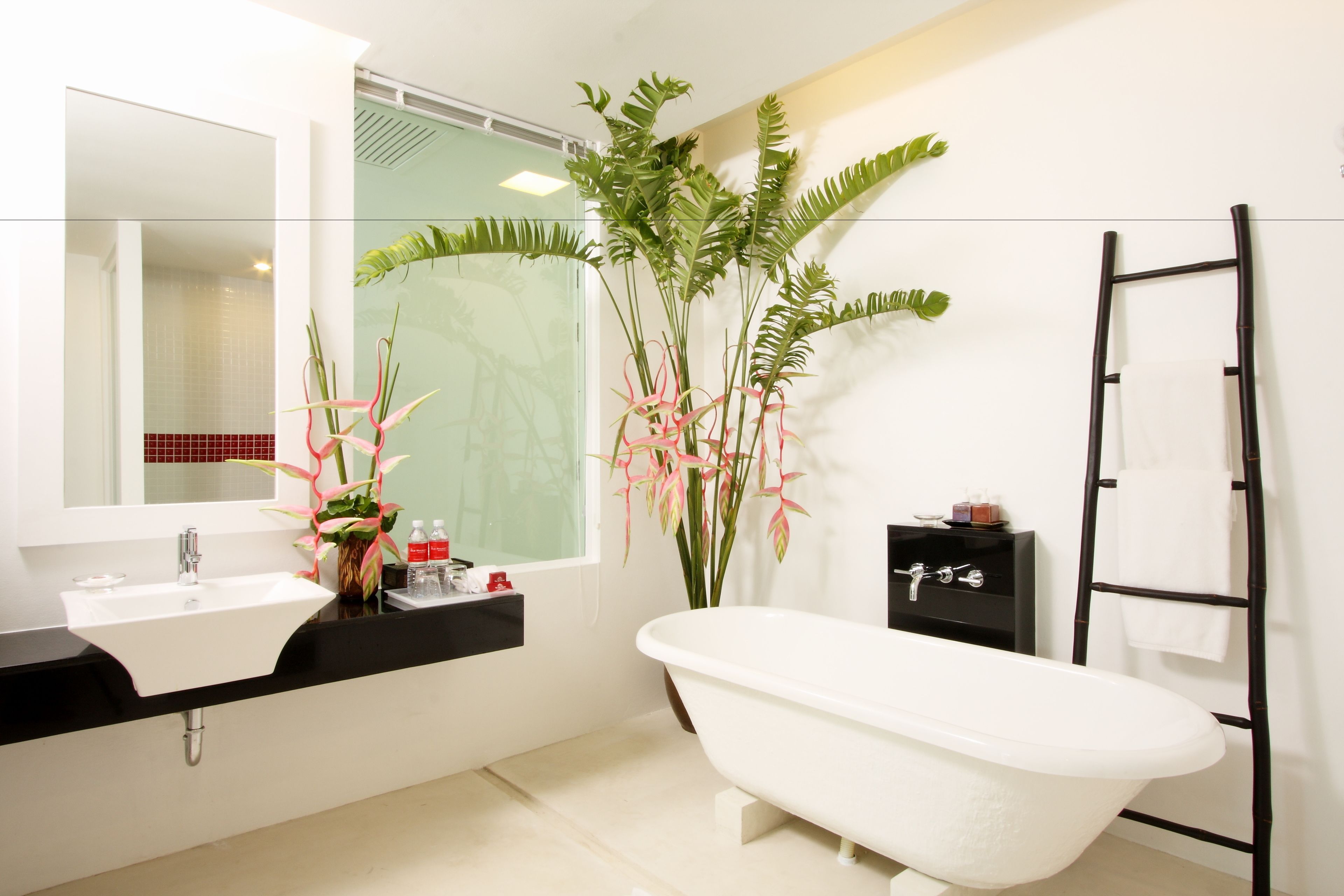 free toiletries, hair dryer, bathrobes, slippers