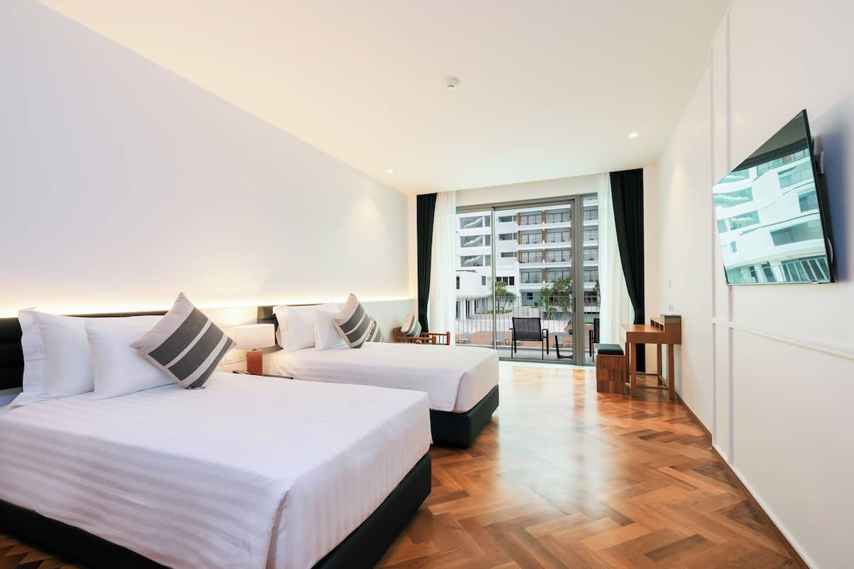 Quarto luxo | Frigobar, cofres nos quartos, Wi-Fi de cortesia, roupa de cama