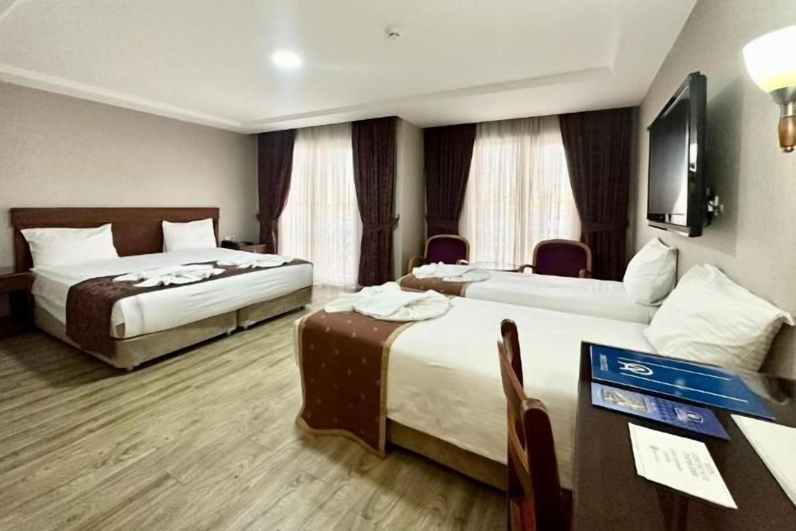 Premium bedding, minibar, in-room safe, desk