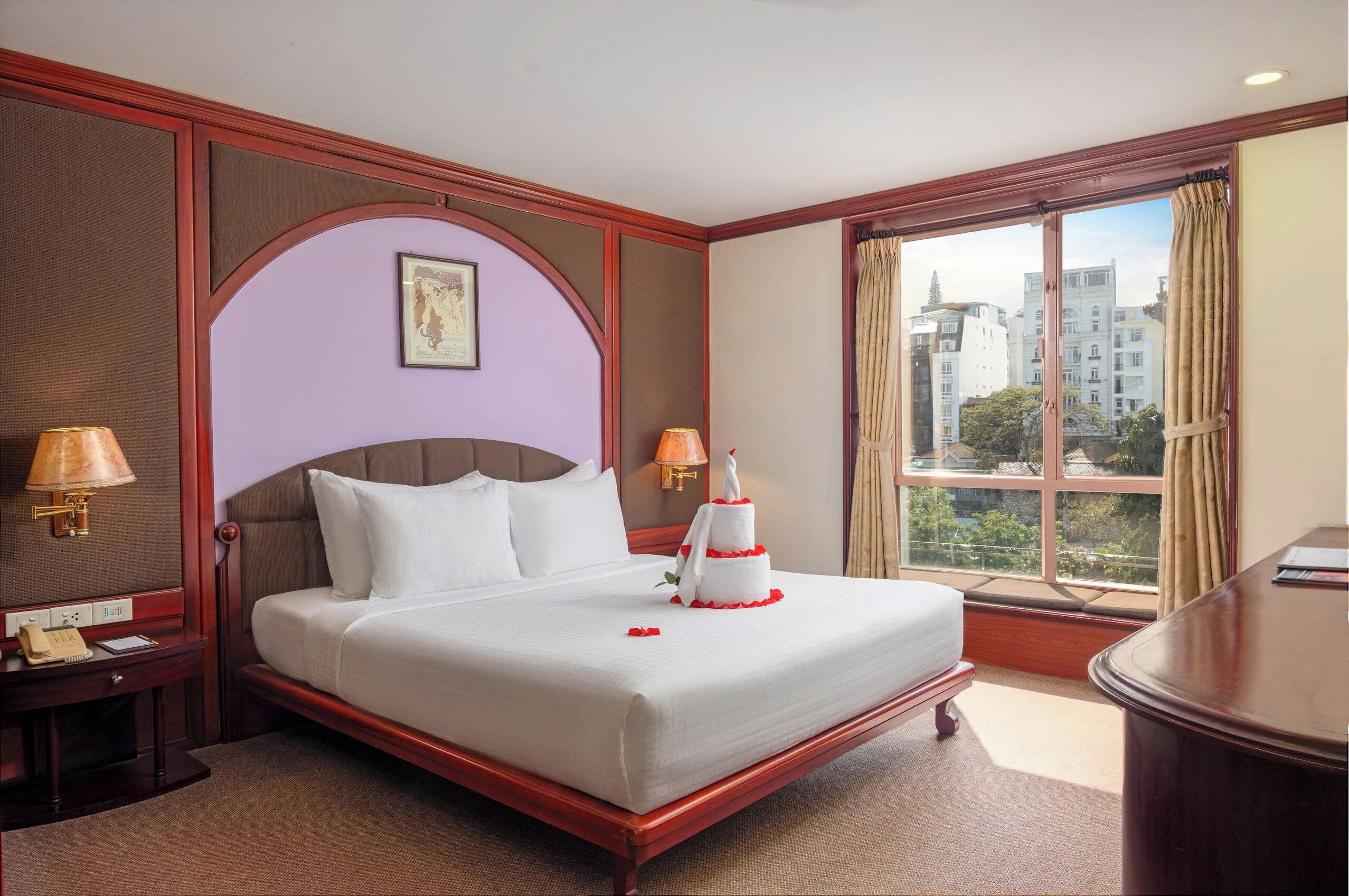 Deluxe Double Room, City View | Premium bedding, minibar, in-room safe, free WiFi