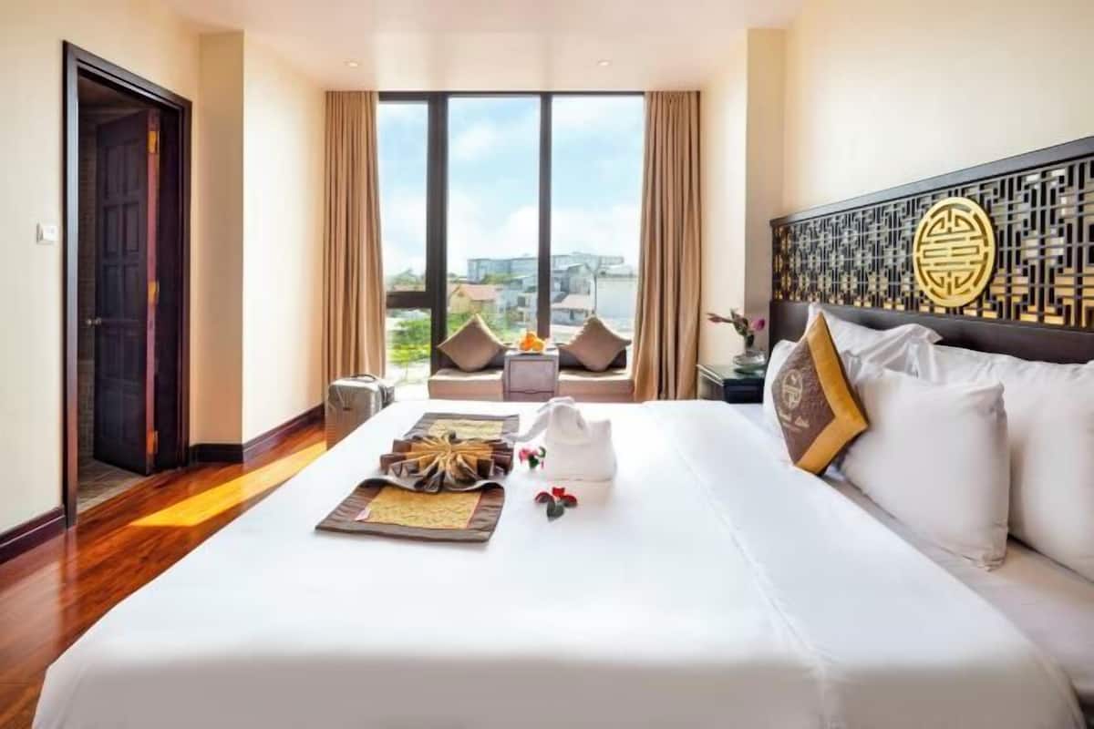 1 slaapkamer, luxe beddengoed, donzen dekbedden, pillowtop-bedden
