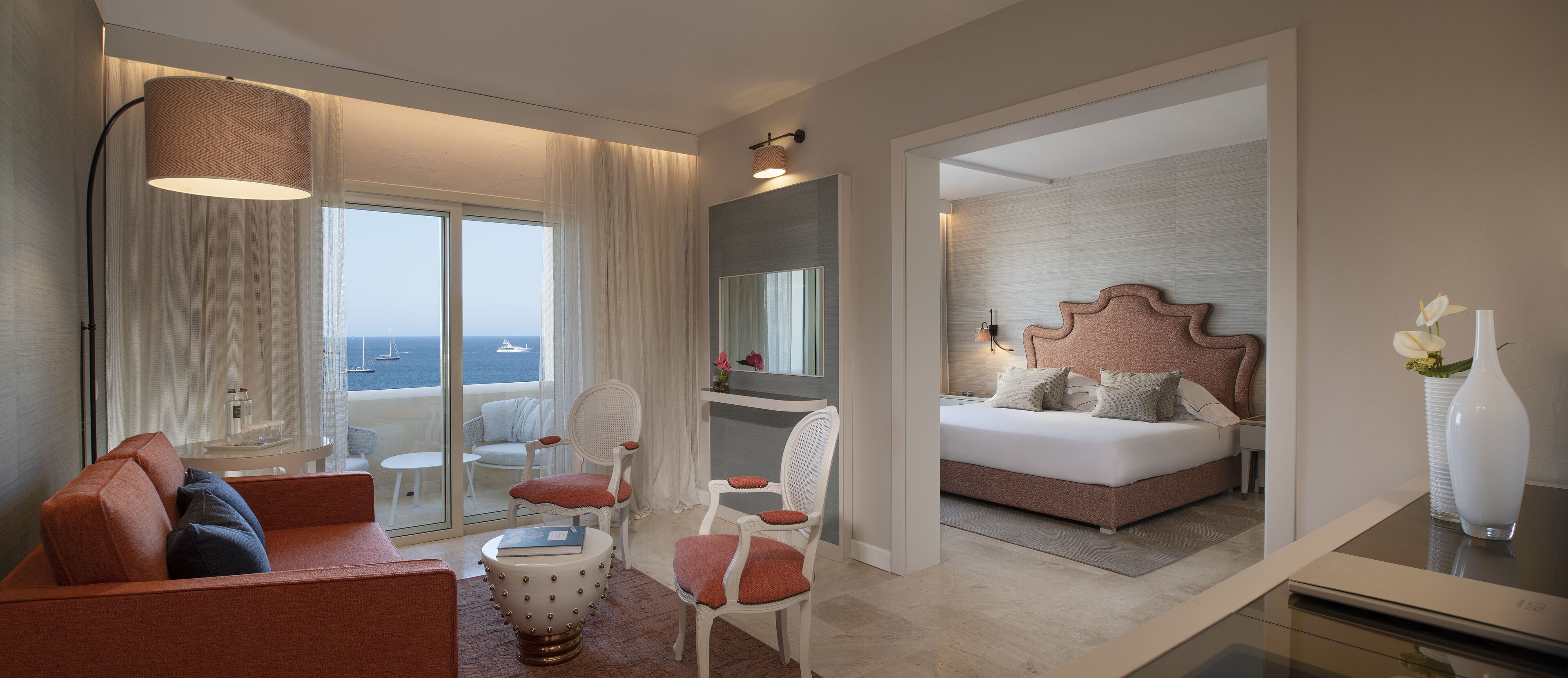 luxury suite, terrace, sea view | 1 bedroom, hypo-allergenic bedding, minibar, in-room safe