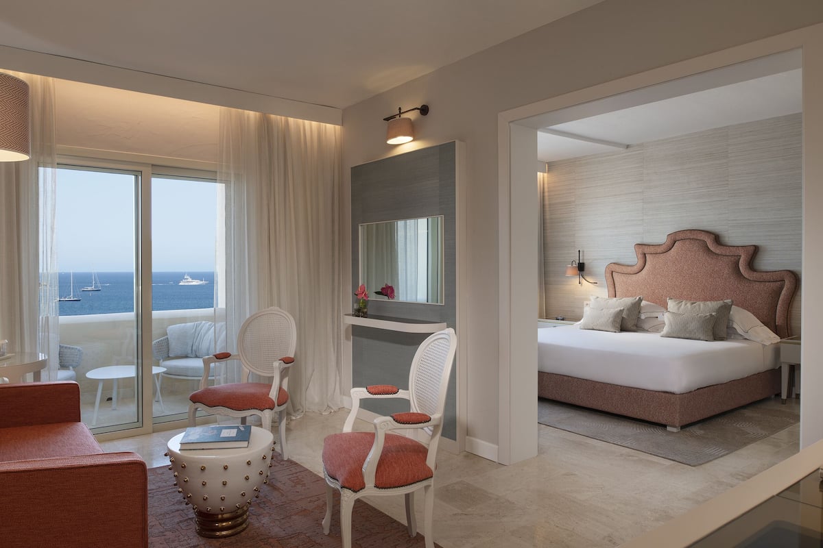 luxury suite, terrace, sea view | 1 bedroom, hypo-allergenic bedding, minibar, in-room safe