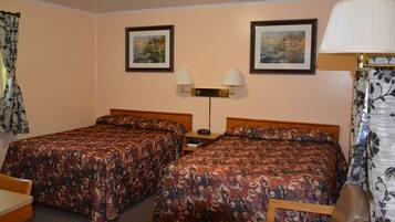 Standard Double Room Single Use, 2 Double Beds | Individually furnished, desk, laptop workspace, iron/ironing board