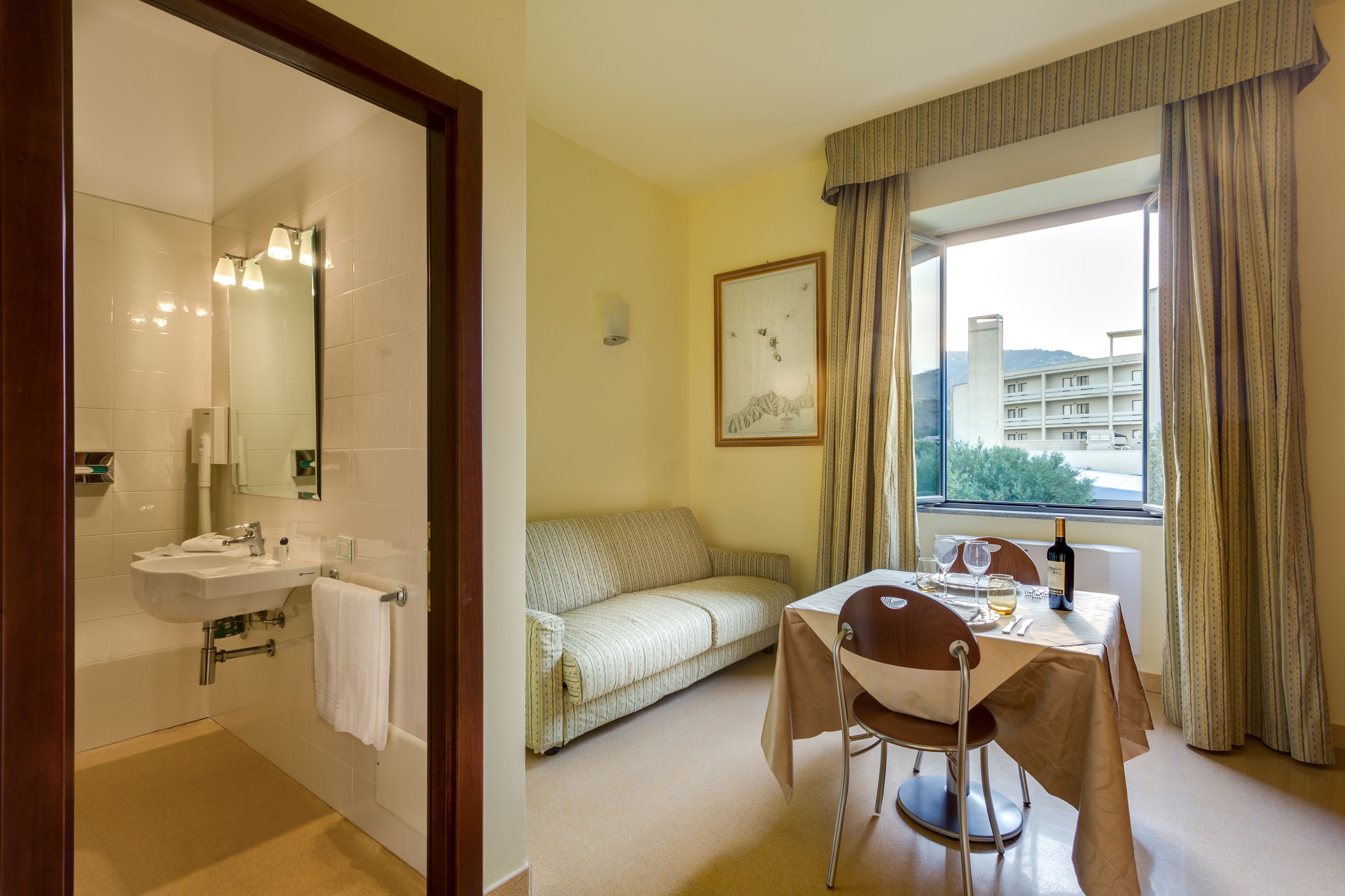 32-inch flat-screen tv with satellite channels, tv