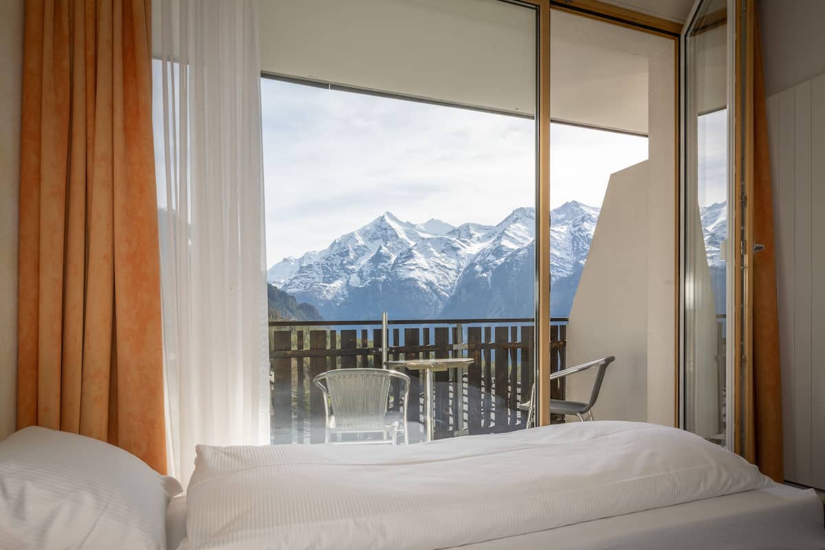 Chambre Triple Supérieure, balcon, cÎté montagne | Vue sur les montagnes