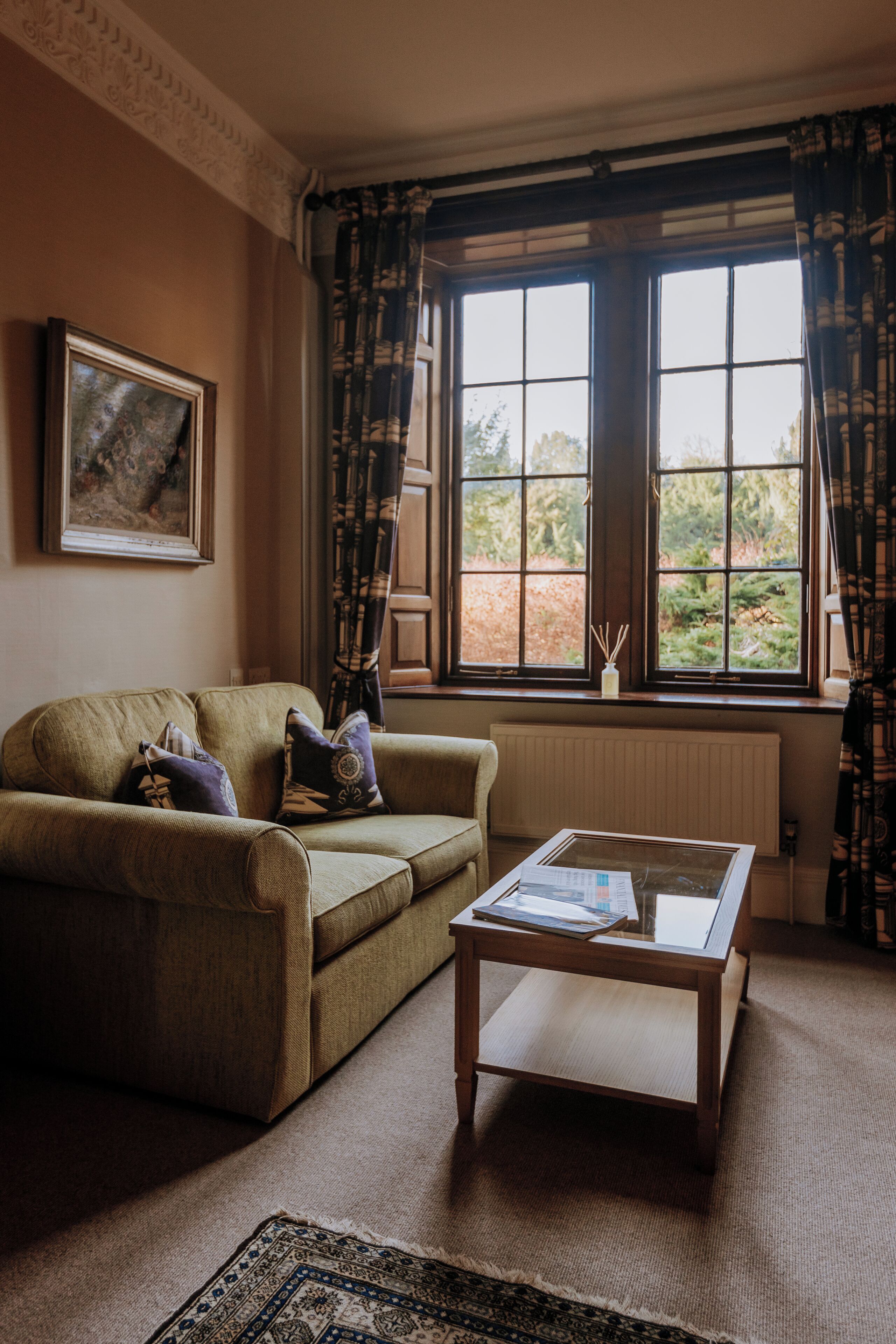 dukes room | living area | 19-inch flat-screen tv with digital channels