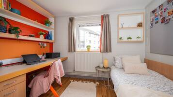 Desk, laptop workspace, iron/ironing board, free WiFi