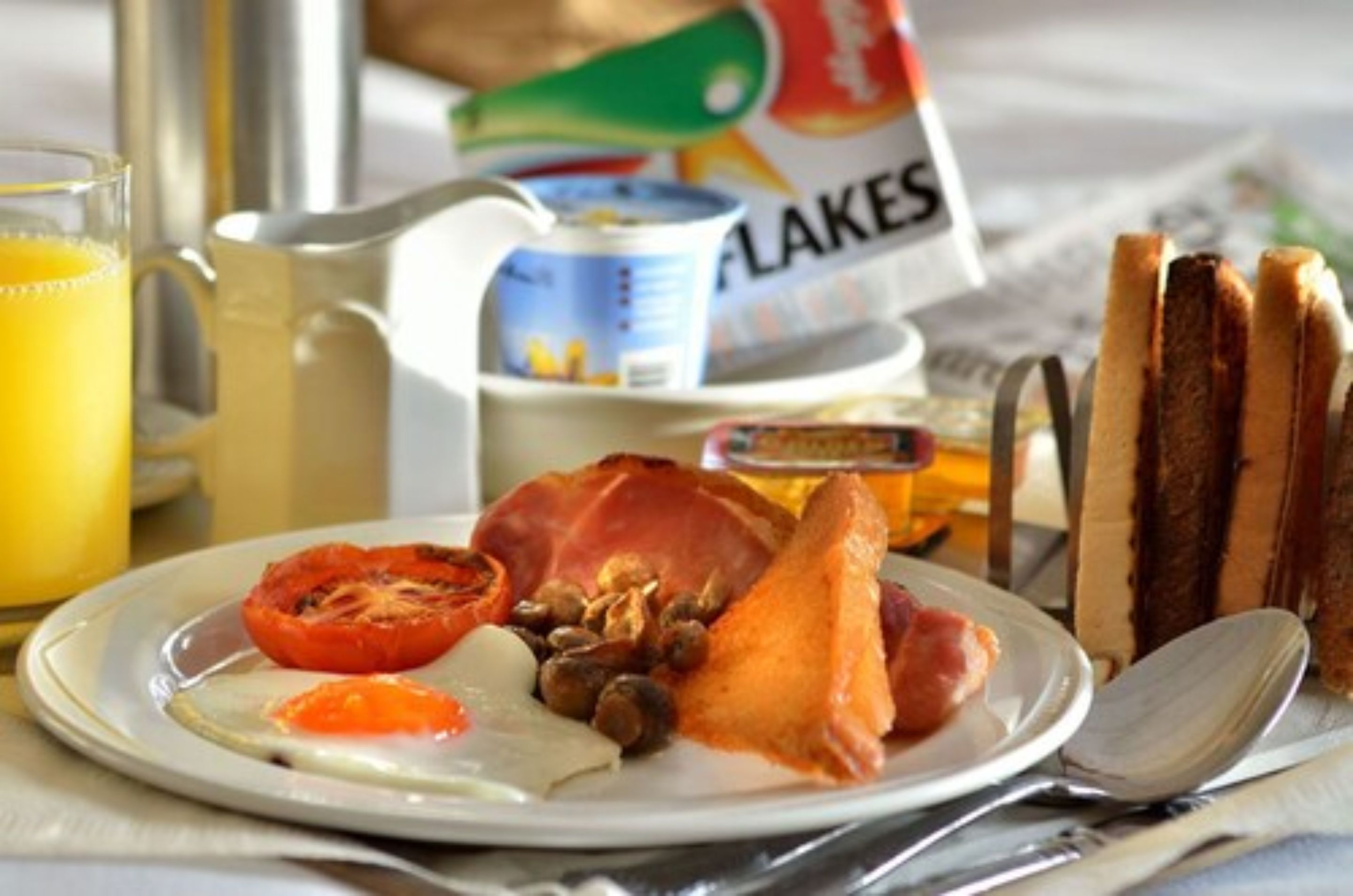 daily buffet breakfast (gbp 12.00 per person)