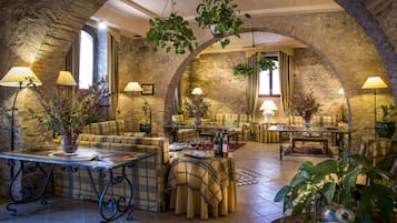 Siddeområde i lobbyen