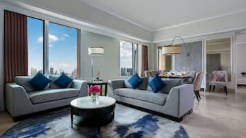 Premier Suite, 3 Bedrooms | Premium bedding, in-room safe, desk, blackout drapes