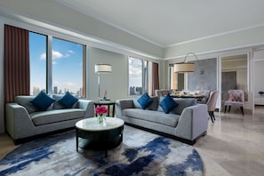 Premier Suite, 3 Bedrooms | Premium bedding, in-room safe, desk, blackout drapes - Ascott Jakarta (Jakarta)
