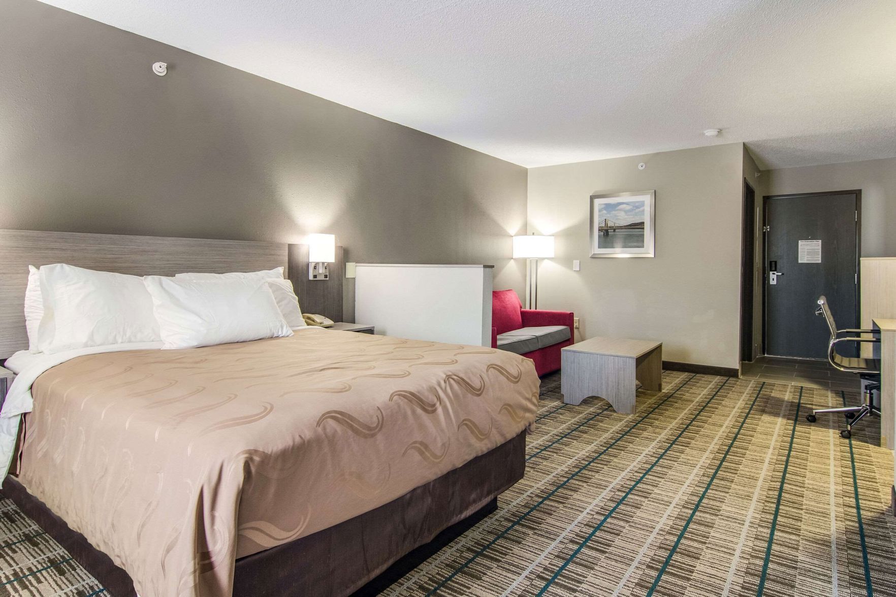Pillowtop beds, desk, blackout drapes, soundproofing