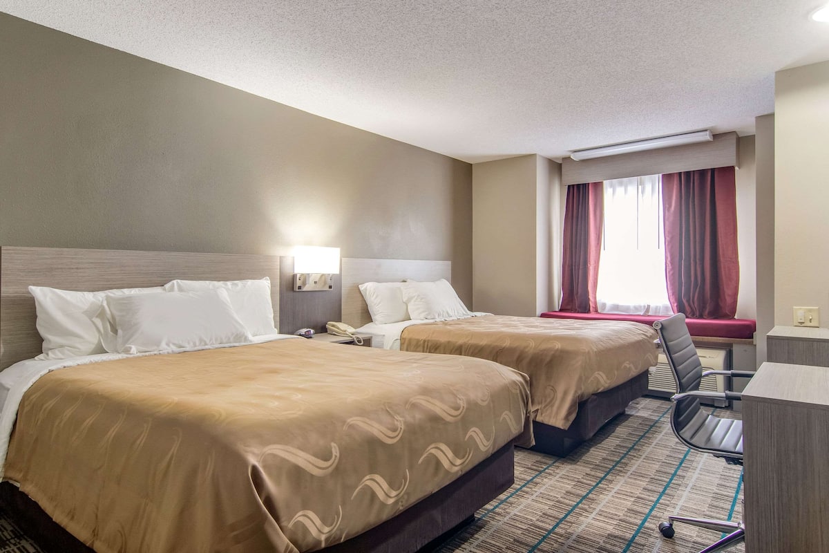 Standard Room, 2 Queen Beds, Non Smoking | Select Comfort beds, desk, blackout drapes, soundproofing