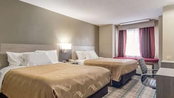 Standard Room, 2 Queen Beds, Non Smoking | Select Comfort beds, desk, blackout drapes, soundproofing