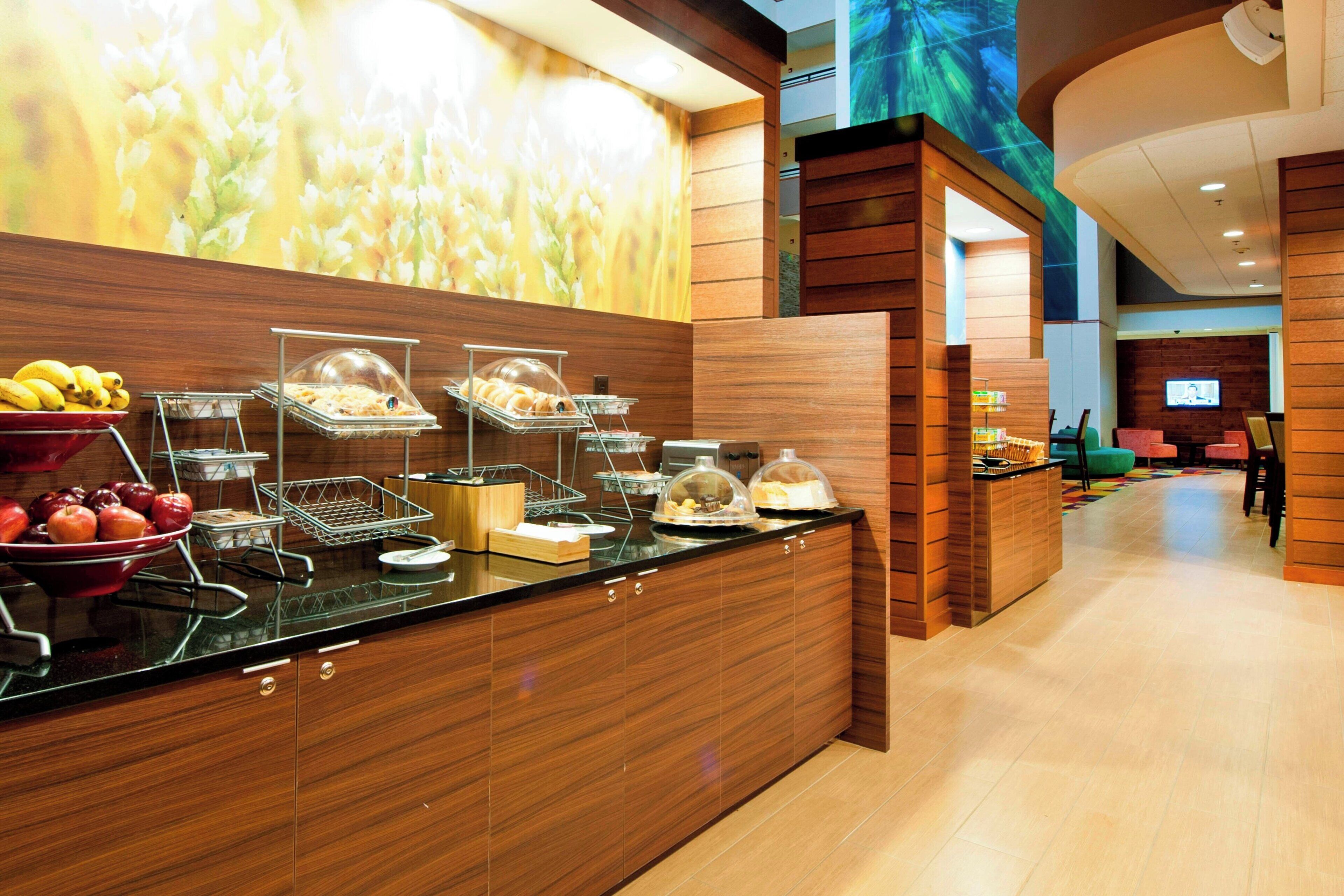 free daily buffet breakfast