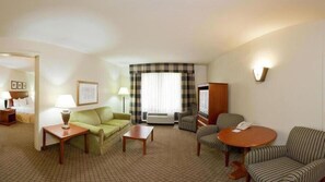 37-inch flat-screen TV with cable channels, TV