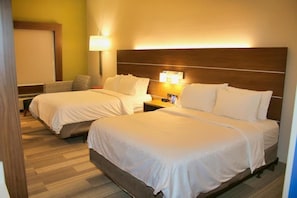 Standard Room, 2 Queen Beds, Accessible (Roll-In Shower) | Premium bedding, in-room safe, desk, blackout drapes