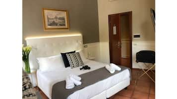 Select Comfort beds, minibar, in-room safe, desk