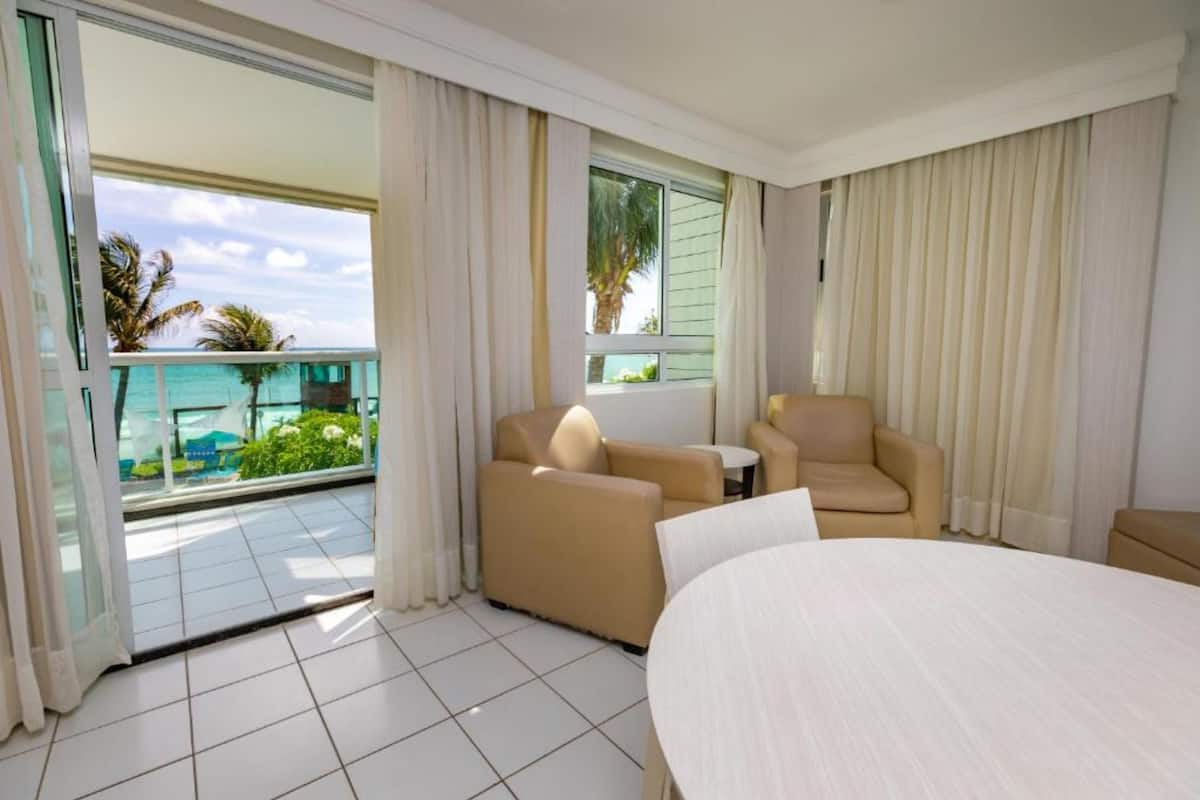 Sea View Apartment | Minibar, in-room safe, blackout curtains, free WiFi