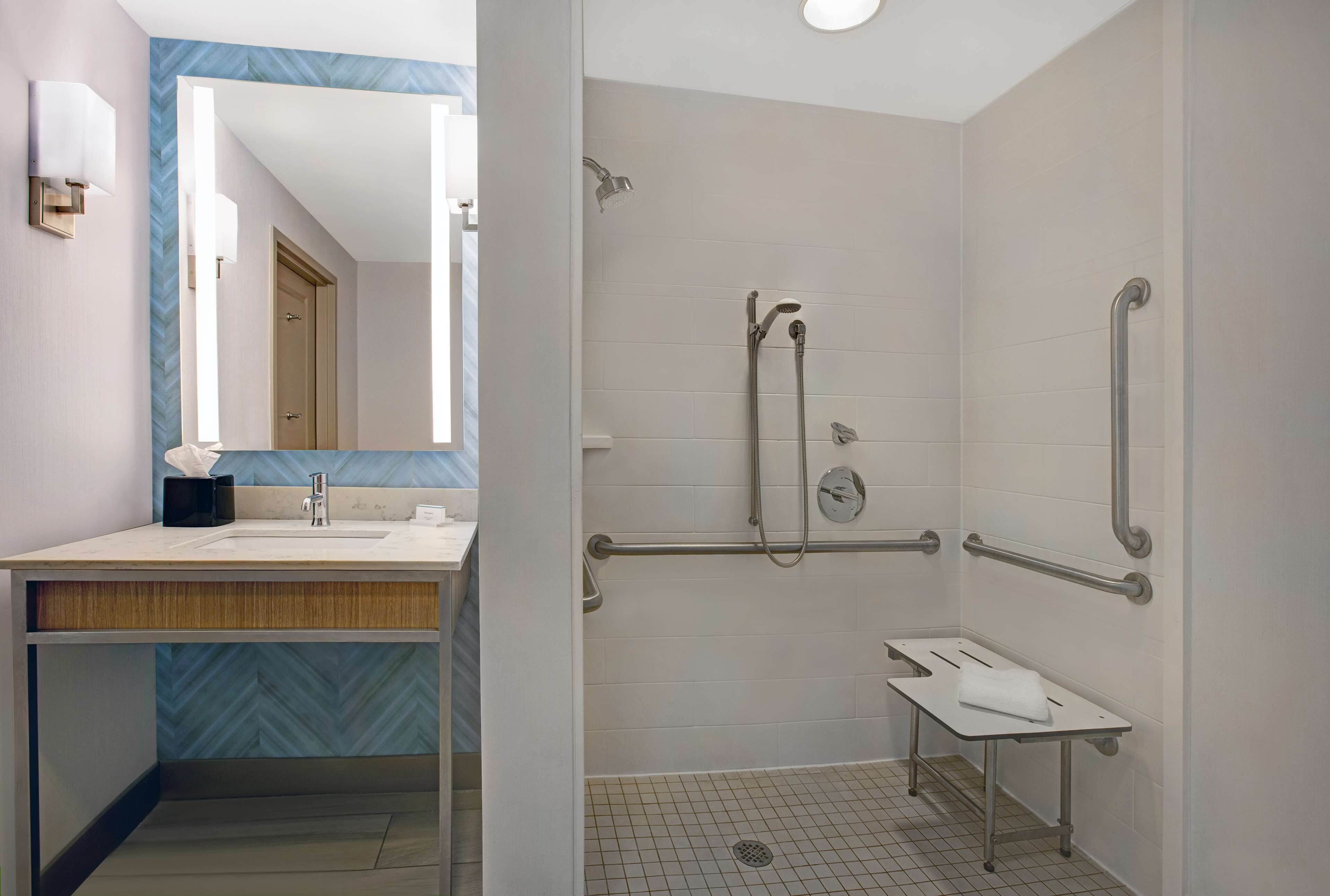 room, 2 queen beds, accessible | bathroom | combined shower/bathtub, designer toiletries, hair dryer