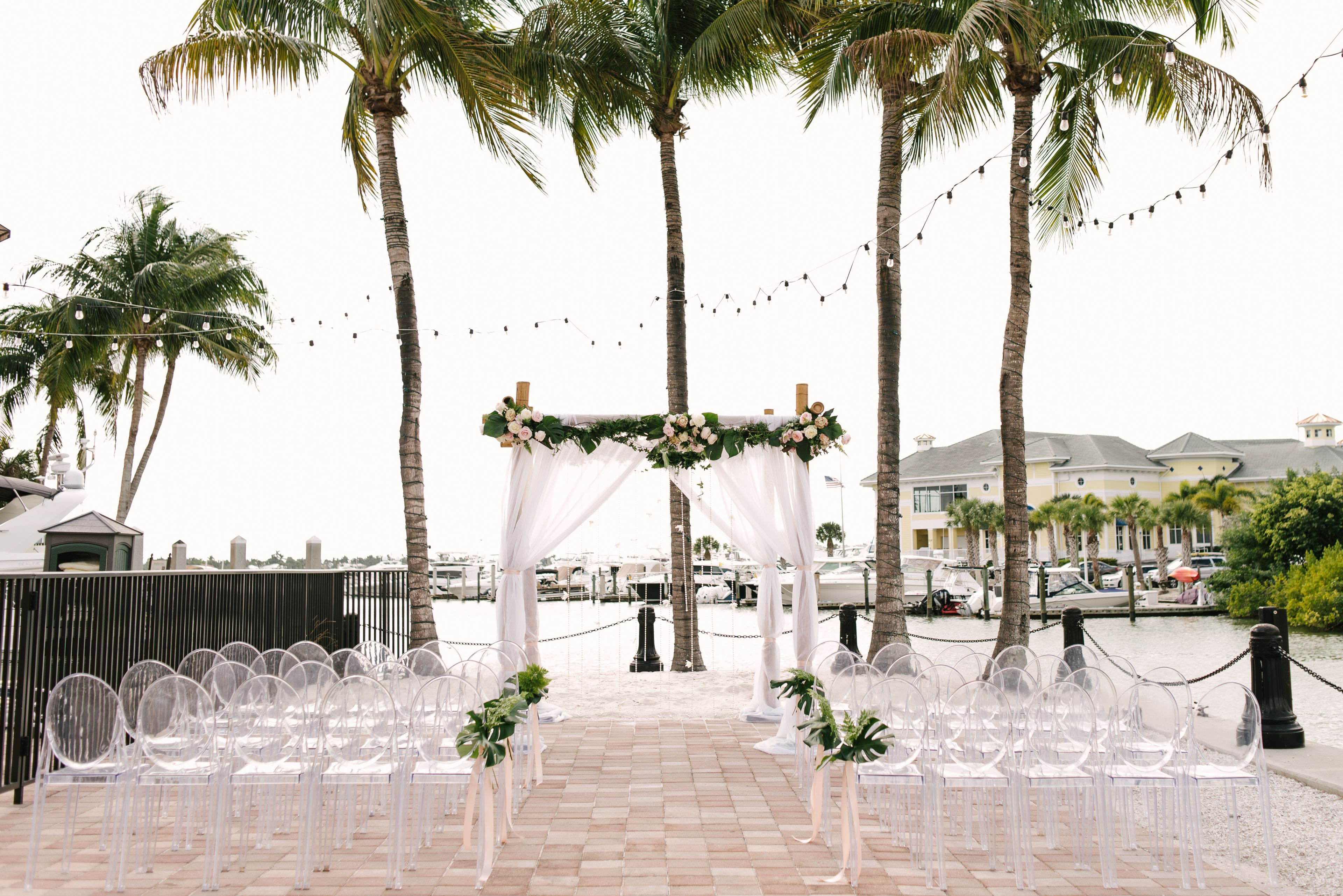 outdoor wedding area
