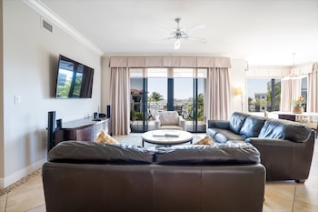 Hotel room living space at Naples Bay Resort & Marina