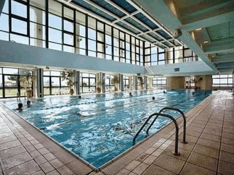 Indoor pool, outdoor pool