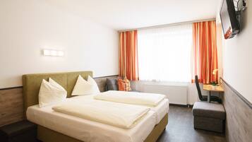 Hypo-allergenic bedding, individually decorated, individually furnished