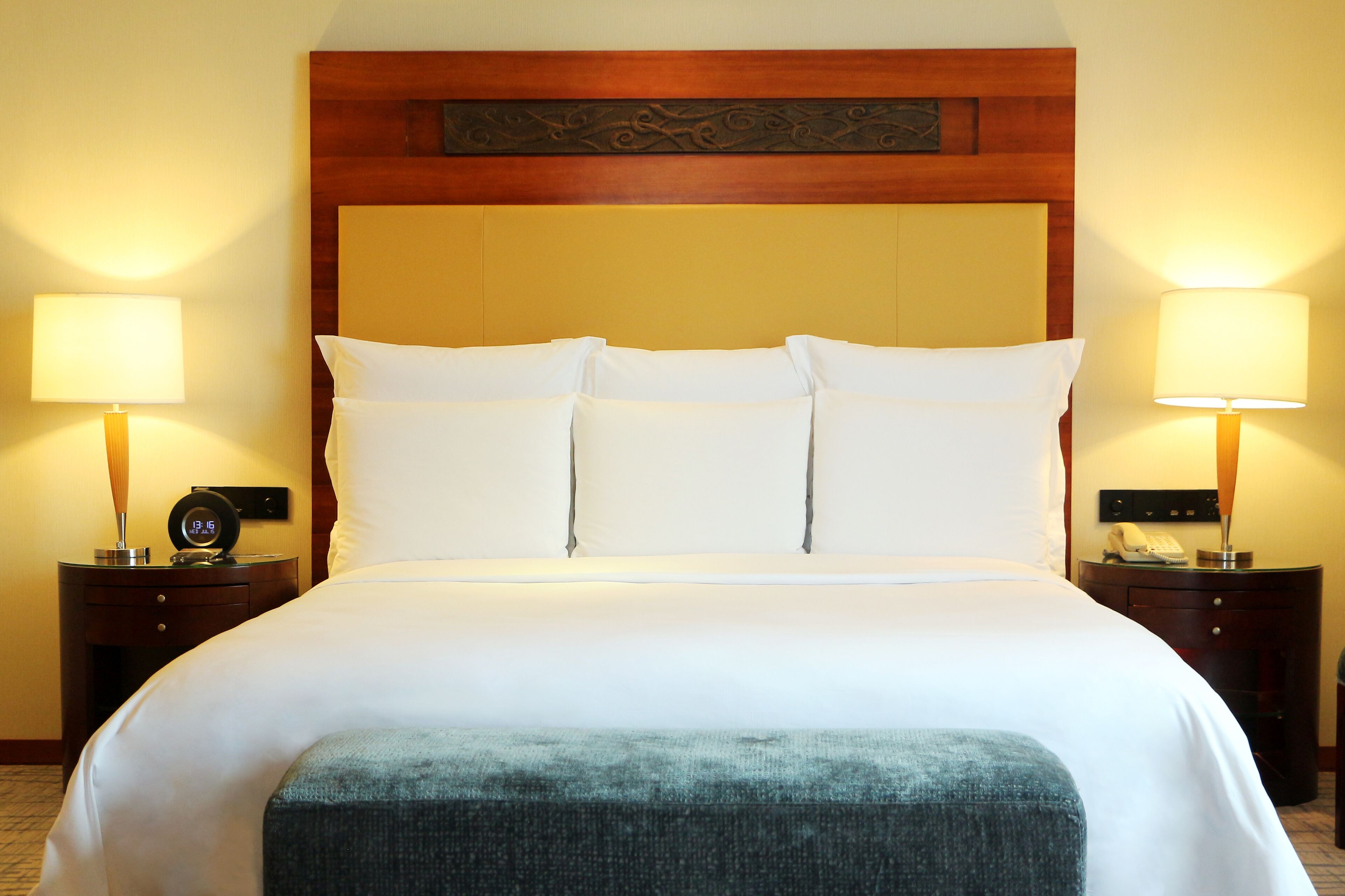 premium bedding, down duvets, minibar, in-room safe