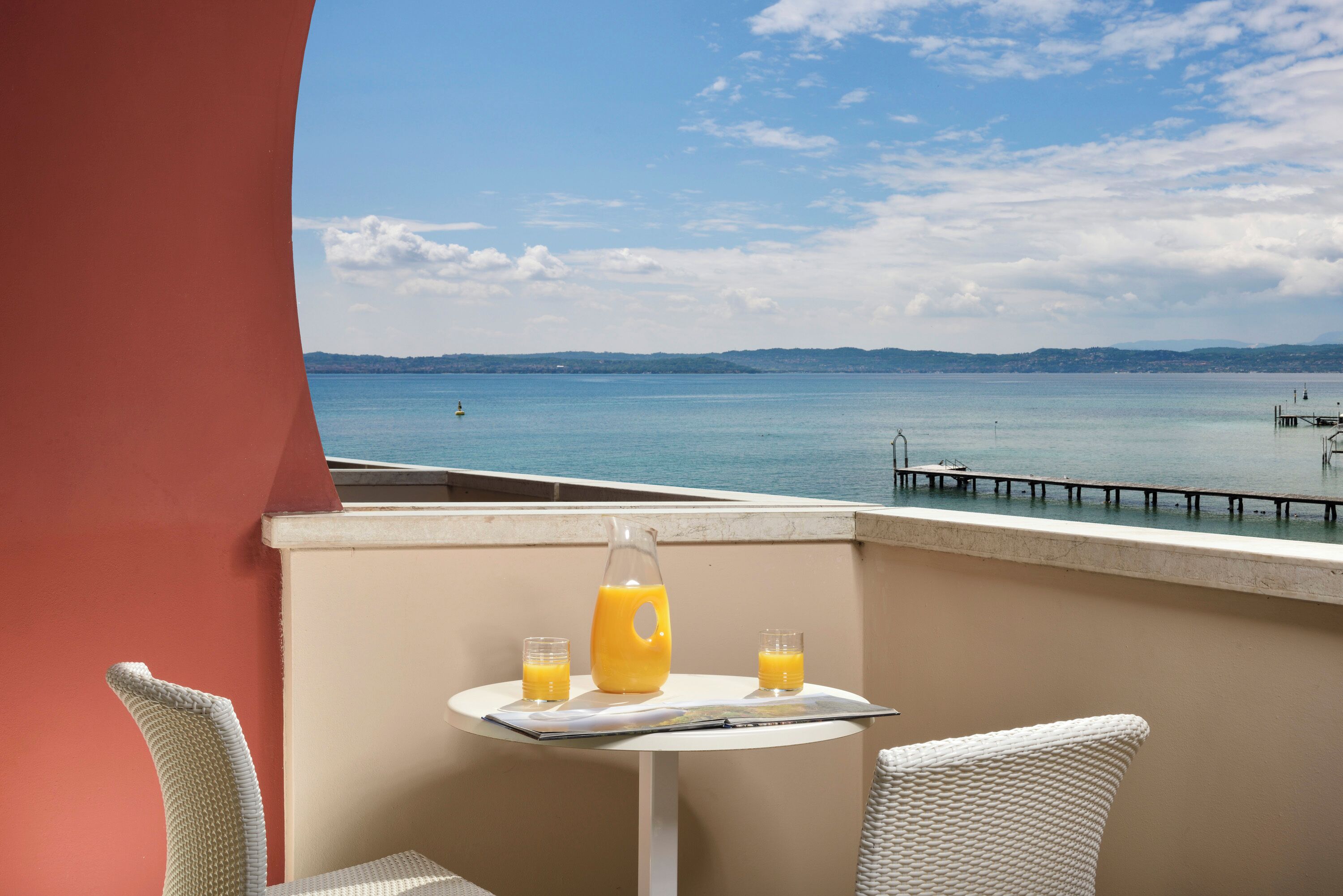 standard double room, partial lake view | view from room