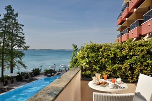Superior Double Room, Balcony, Partial Lake View | Terrace/patio