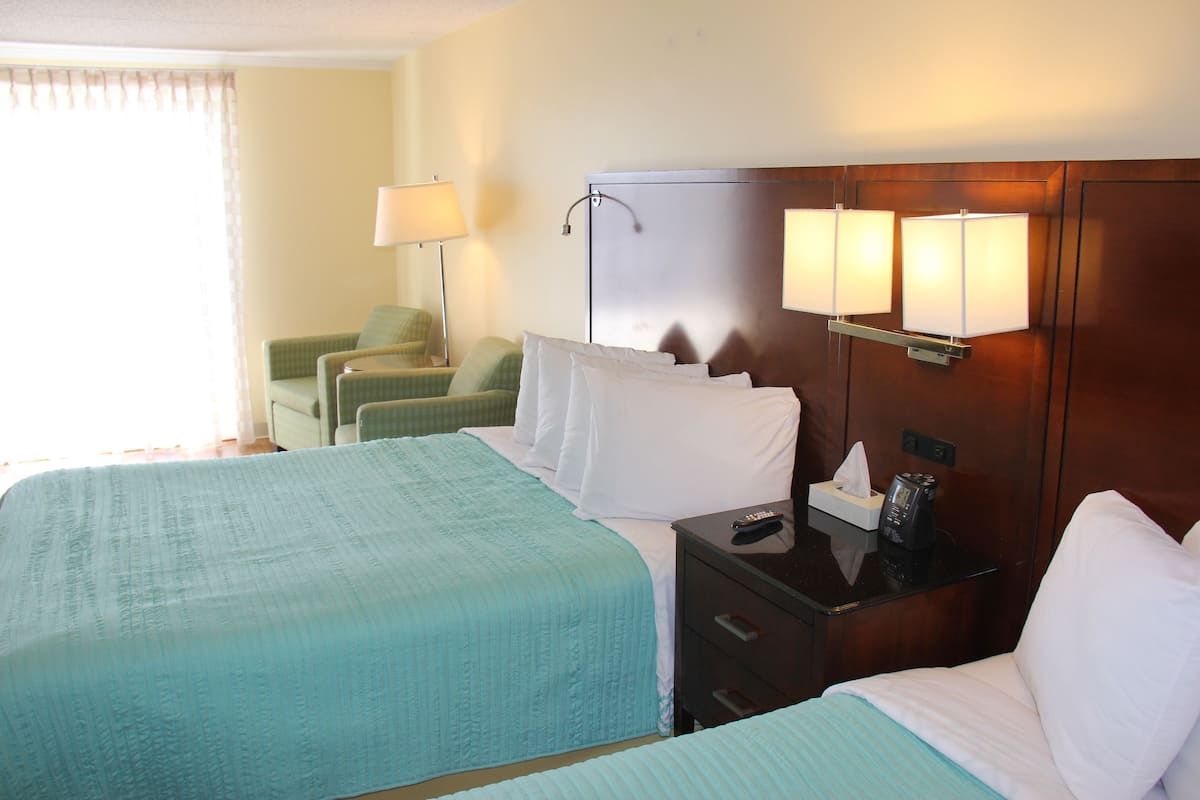 premier room, 2 queen beds | iron/ironing board, free wifi, bed sheets, alarm clocks