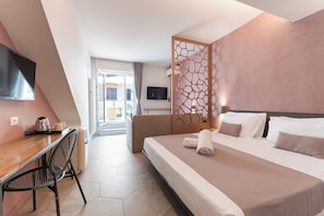 Down duvets, minibar, in-room safe, desk - Albergo Stella Del Mare (Chiavari)