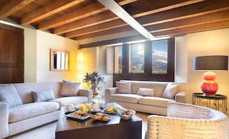 Ropa de cama de alta calidad y minibar