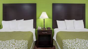 Standard Room, 2 Queen Beds, Non Smoking | 1 bedroom, premium bedding, pillowtop beds, desk
