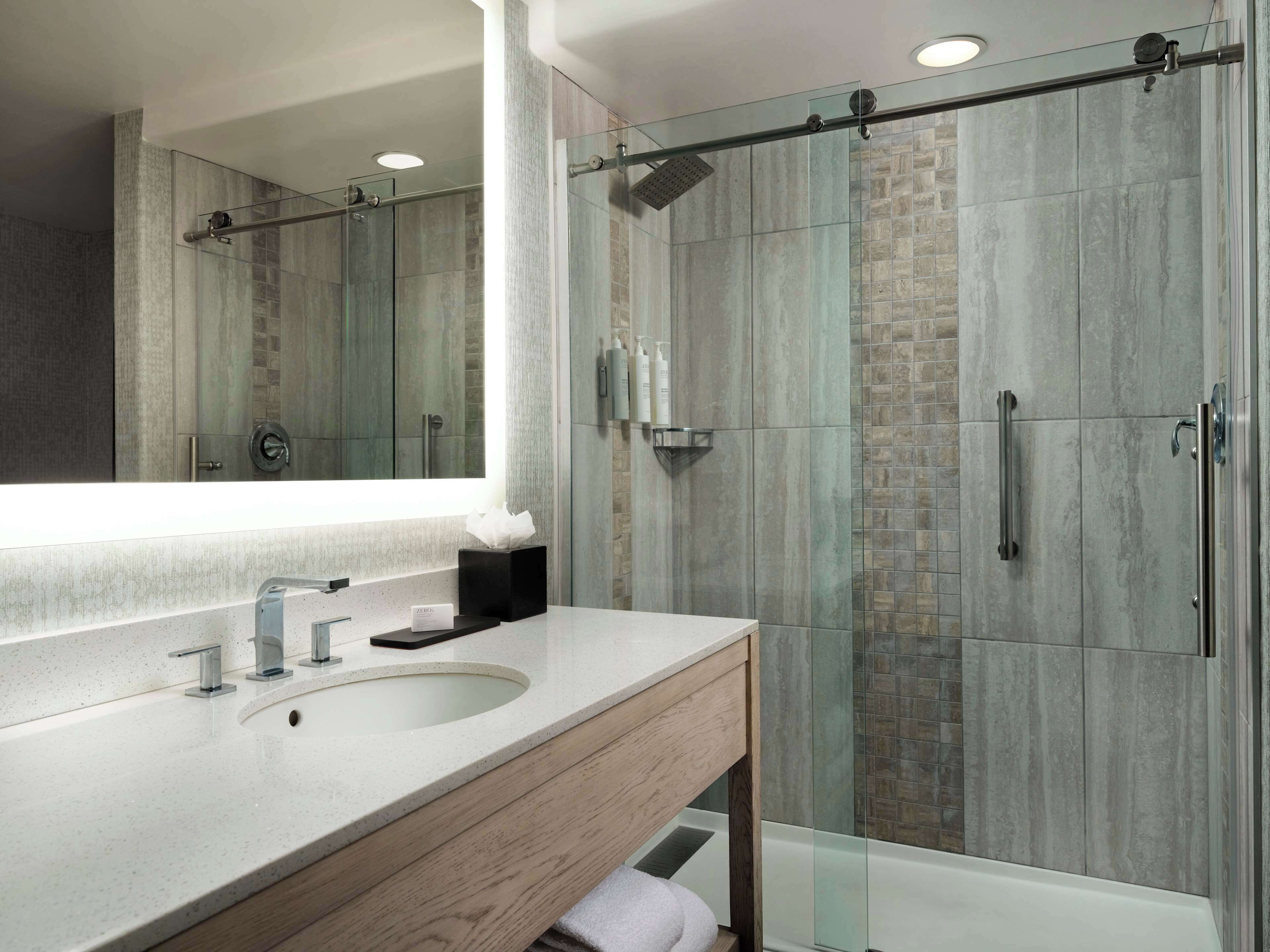 suite, 1 king bed, non smoking (conference) | bathroom shower