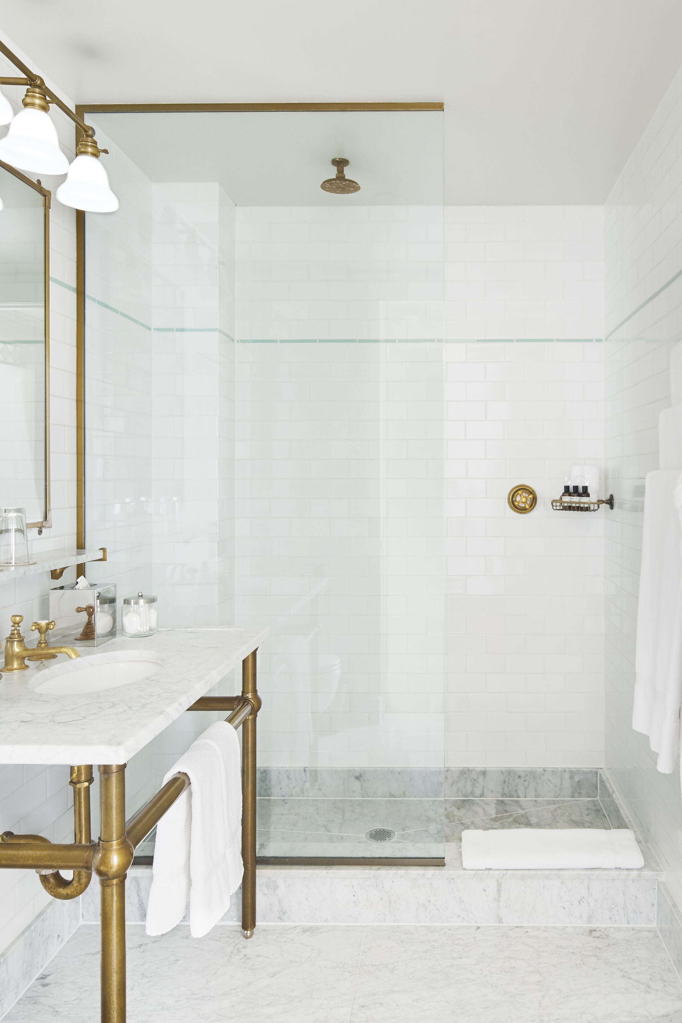 designer toiletries, hair dryer, bathrobes, slippers