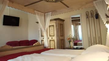 Ropa de cama de alta calidad y minibar