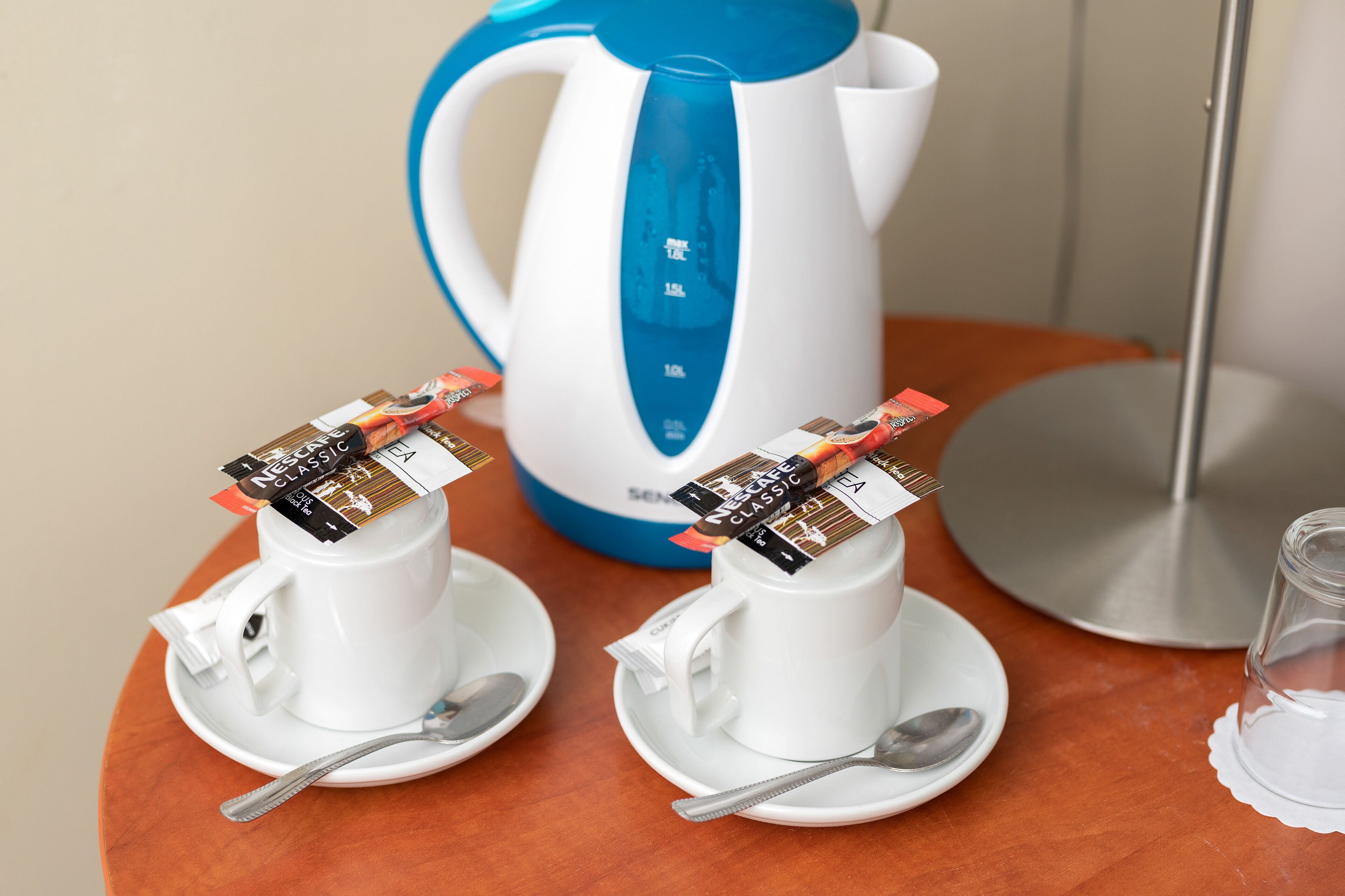 laptop workspace, iron/ironing board, free wifi, bed sheets