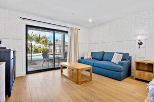 Pool View Terrace King Suite | Iron/ironing board, free WiFi, bed sheets