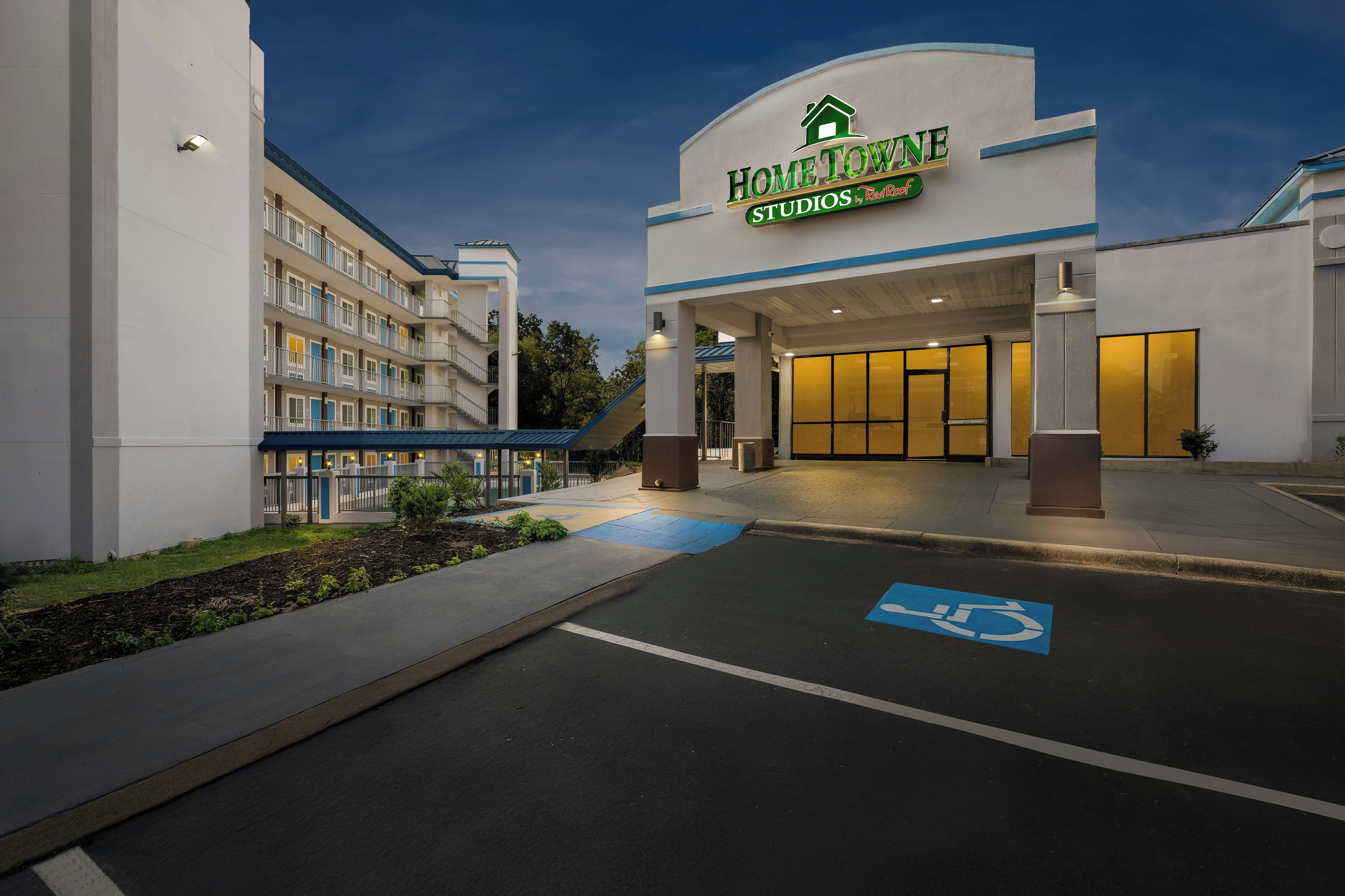 Front of property – evening/night