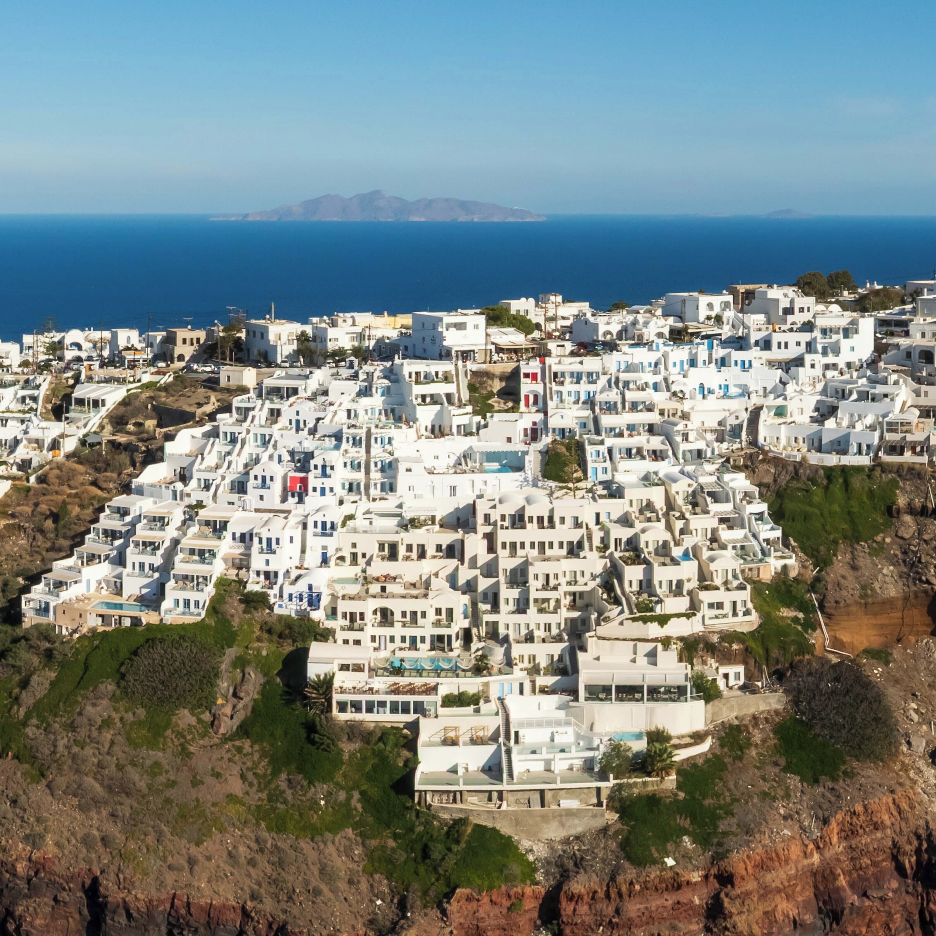 منظر من الجو على ارتفاع عالٍ