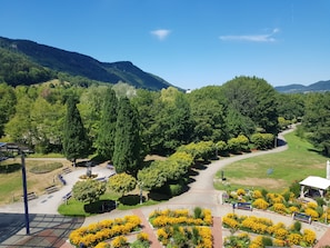 Panorama Comfort double room, balcony, park view | View from room