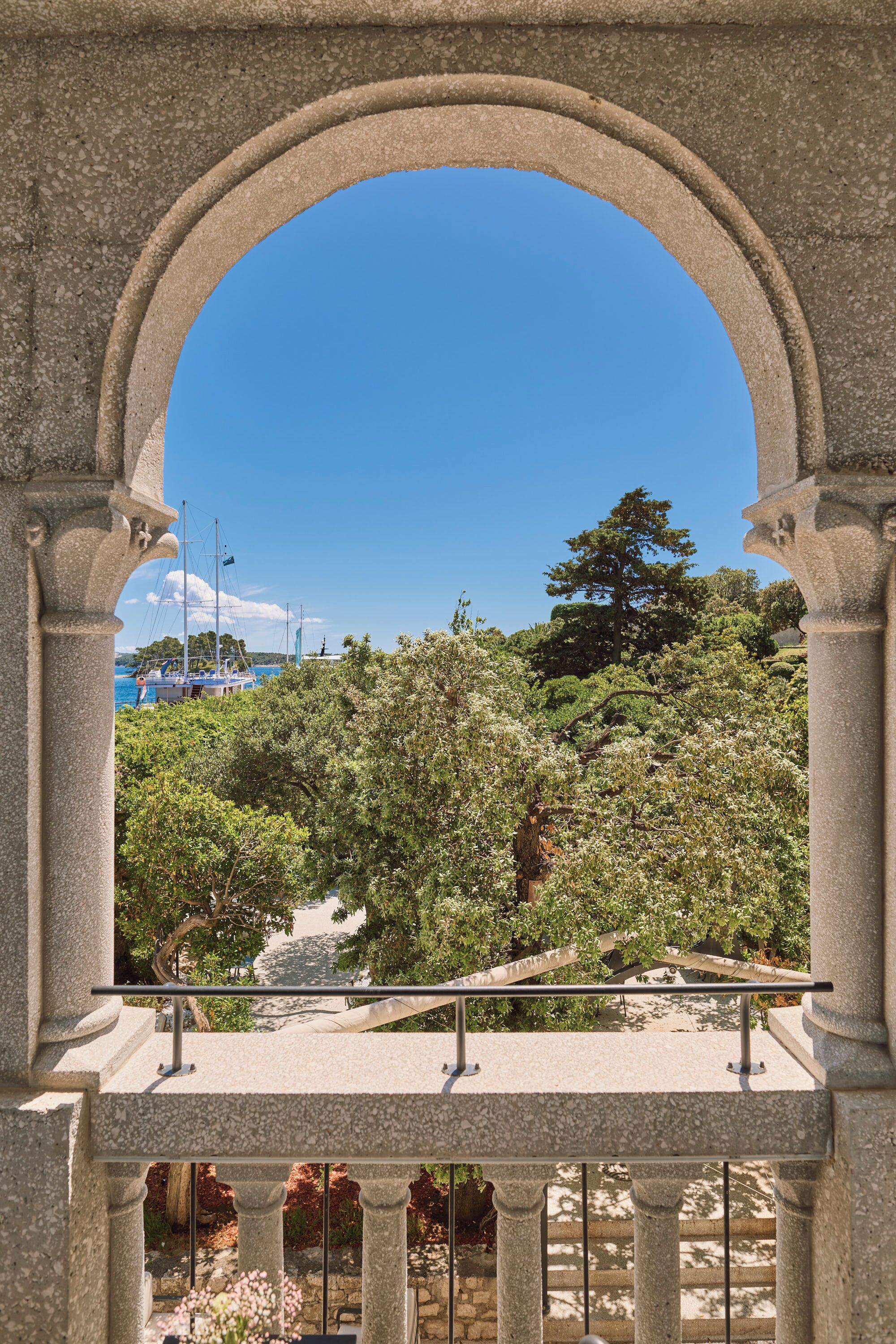 breakfast, lunch, dinner served; mediterranean cuisine, garden views