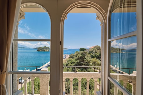 Presidential Suite, Balcony, Sea View | View from room. Arbiana Heritage Hotel